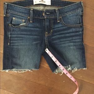 cut off hollister jeans shorts